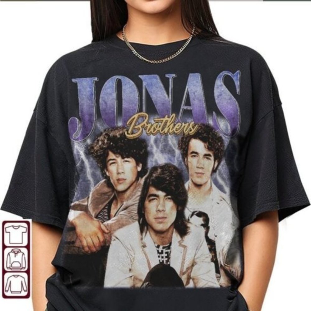 Jonas Brothers 90S Vintage Style Bootleg T-Shirt